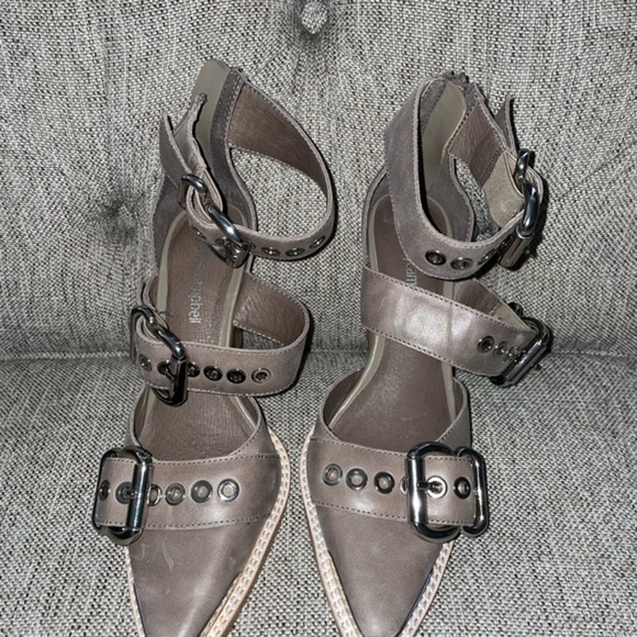 New Jeffrey Campbell Emilia Buckle Cutout Boot women size 5.5 - Picture 7 of 8